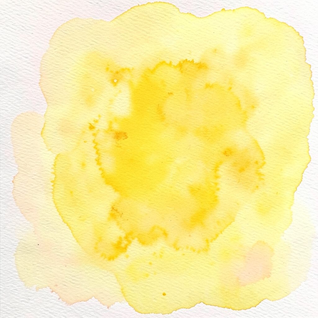 Charcoal watercolour wash with a single ochre brushstroke, suggesting a clinical case file.